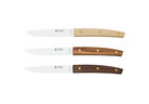 Set de 4 cuchillos chuleteros Icel ST06000 dentados con mango de palosanto
