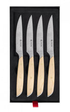 Set de 4 cuchillos chuleteros Icel ST04000 con mango de arce