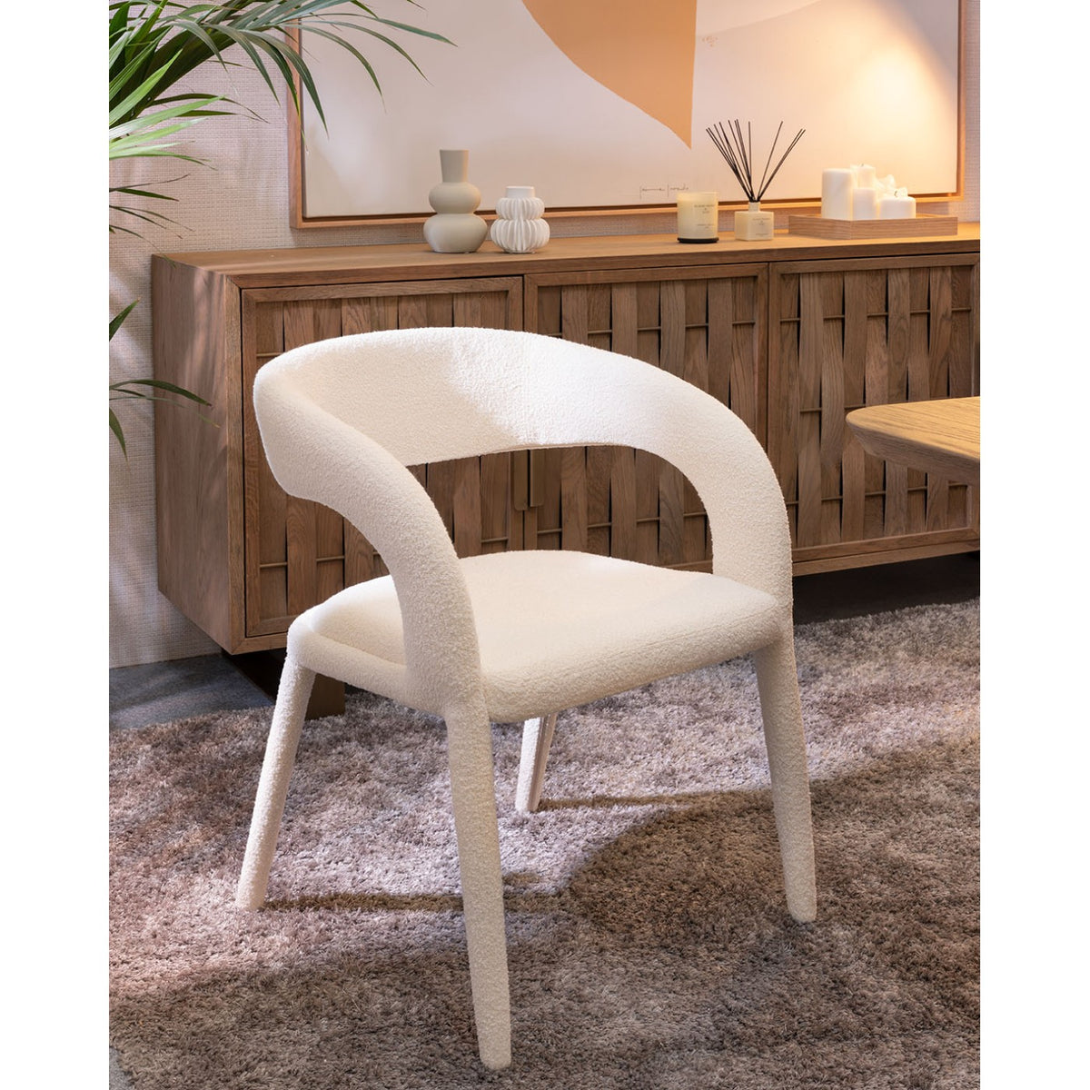 Silla tapizada gris topo Saignon