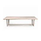 Mesa de comedor de exterior teca stone y metal topo Estremoz