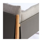 Sillón de exterior de teca y tapizado Bonifacio