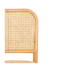 Silla de madera con rejilla de ratán Milfontes