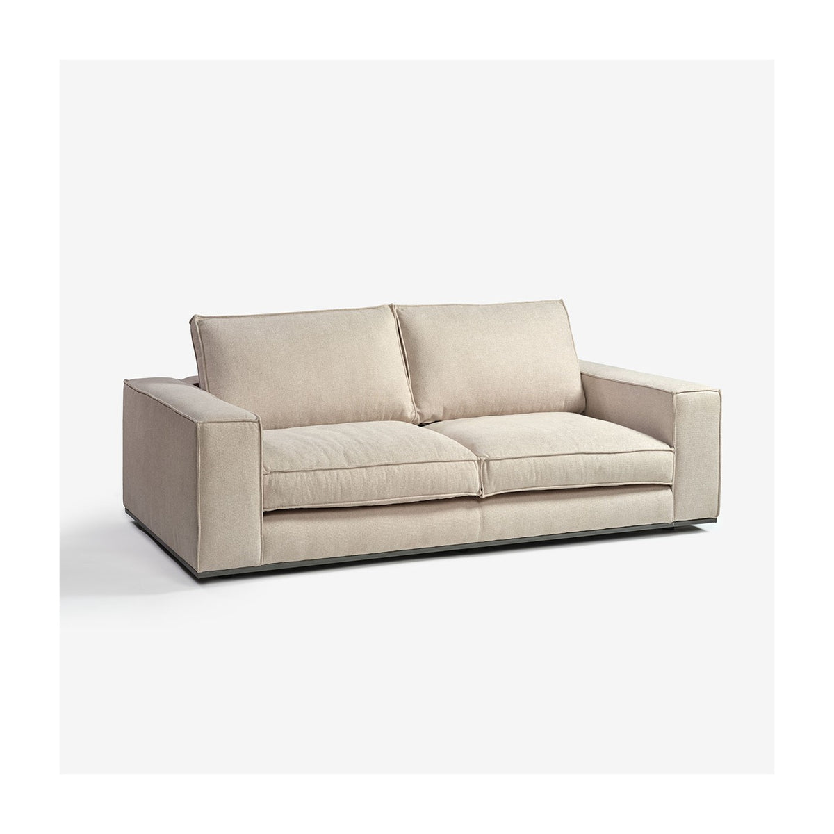 Sofá tapizado beige piedra de 240 cm Fira
