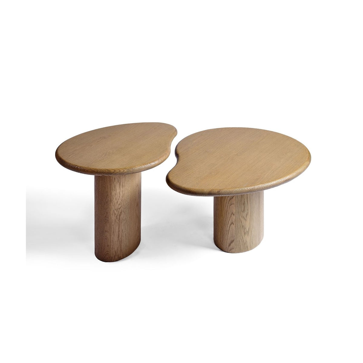 Mesa auxiliar irregular de madera natural 72,5 Crillon