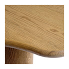 Mesa de centro irregular de roble natural 150 Uzès