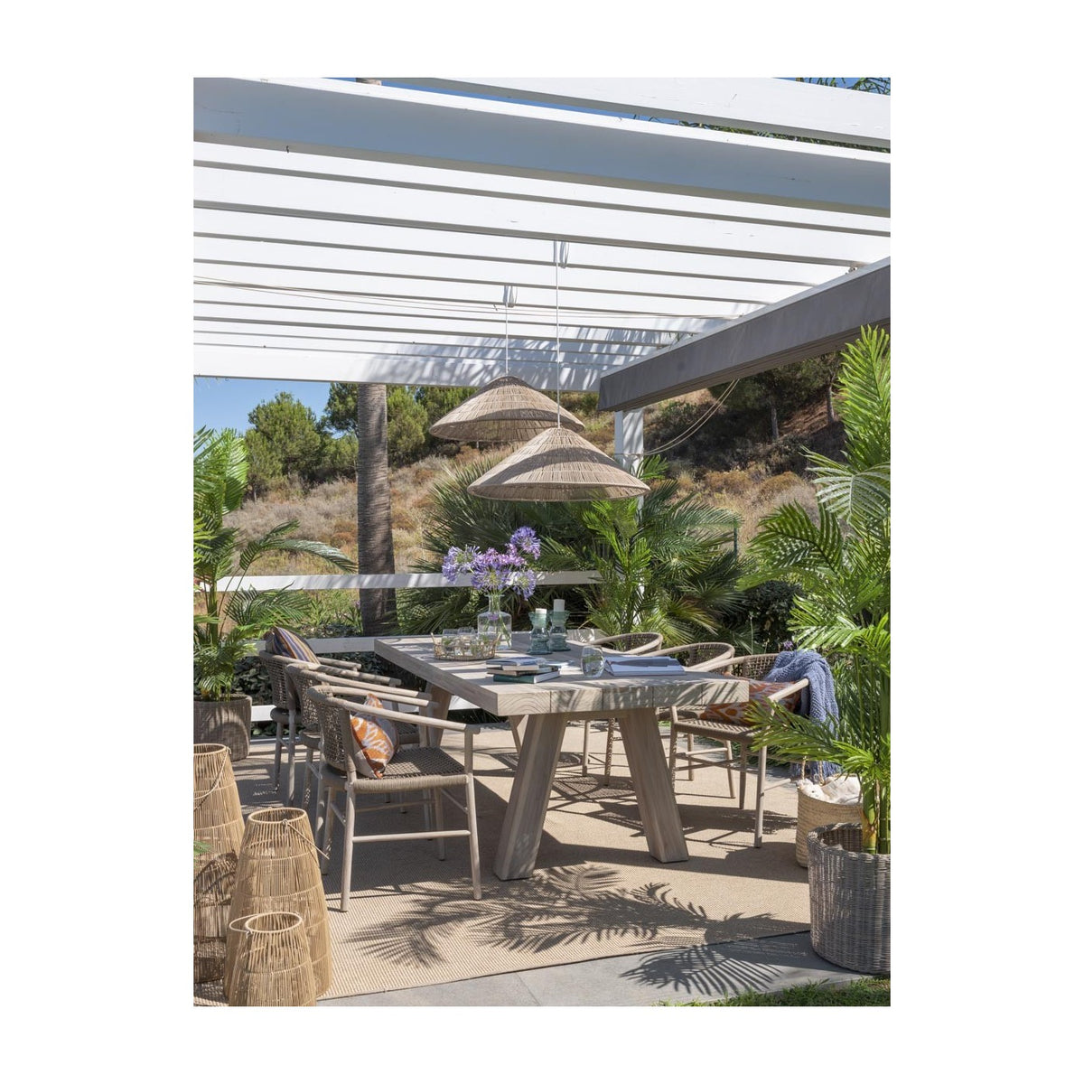 Mesa de comedor de teca para exterior 240 Maiori
