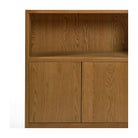 Vitrina de roble natural con remate redondeado Tafraout