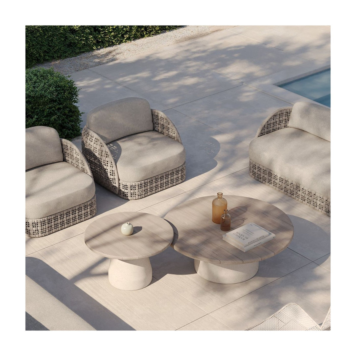 Sillón de exterior de resina trenzada Femés