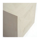 Mesa auxiliar cúbica de roble blanco grisáceo Leros