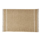 Alfombra kilim beige de algodón tejida a mano Sodalita