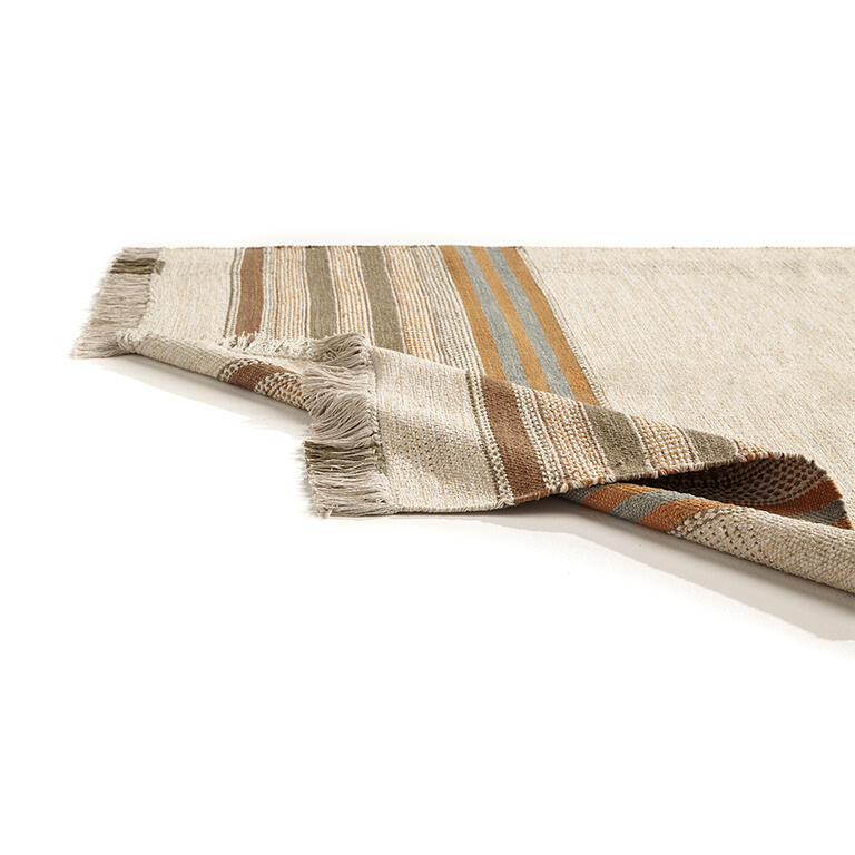 Alfombra kilim lineal de algodón tejida a mano Zoisita