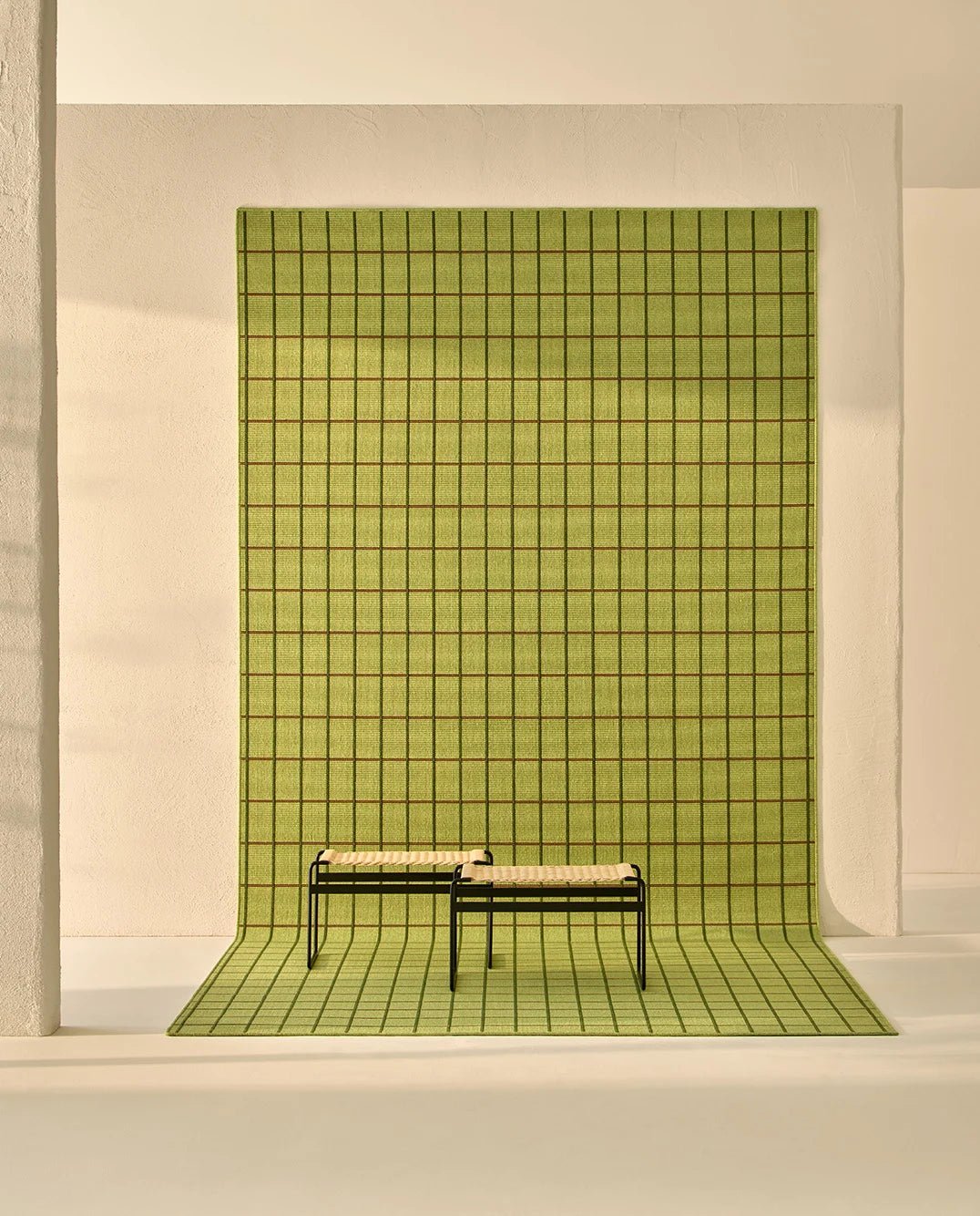 Alfombra de Interior y Exterior Kilt Circular - pino_y_jacaranda