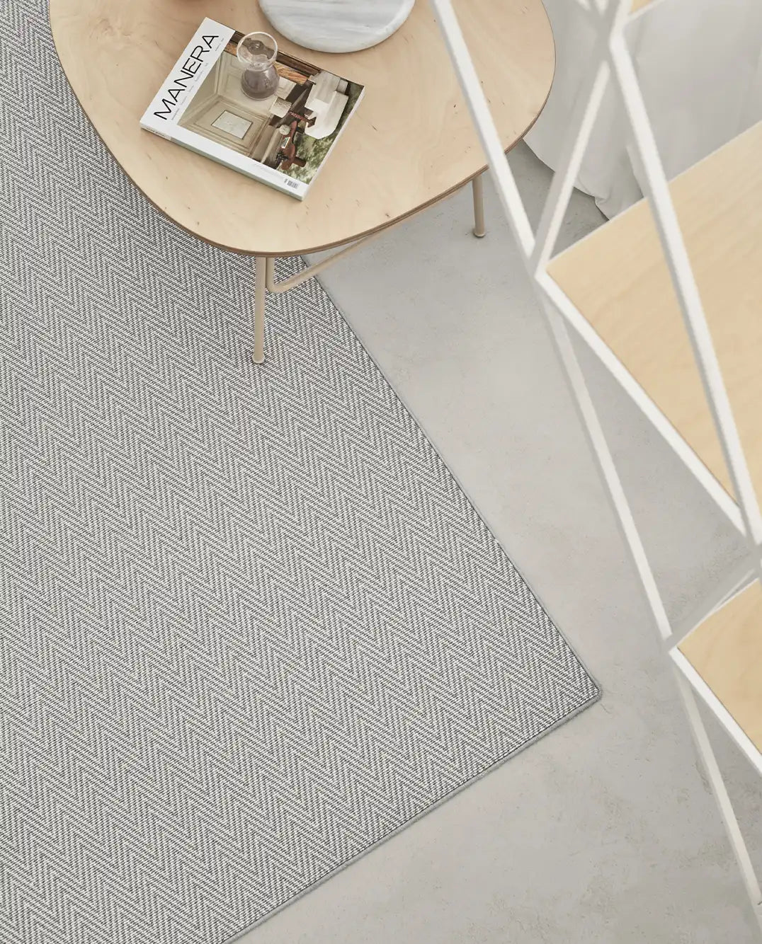 Alfombra Diana Herringbone Circular - #pino_y_jacaranda#