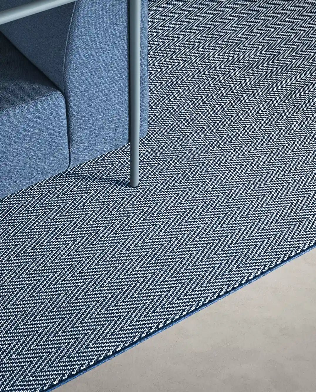 Alfombra Diana Herringbone Circular - #pino_y_jacaranda#