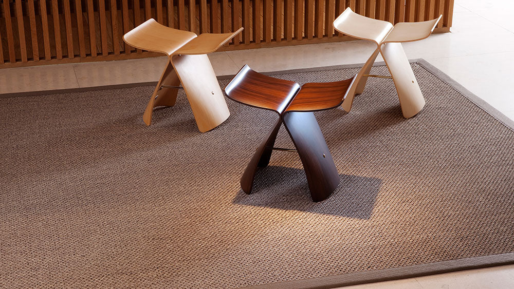 Alfombra rectangular de sisal Kodama