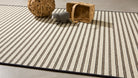 Alfombra rectangular de lana y yute Sako