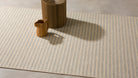 Alfombra rectangular de lana y yute Sako
