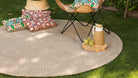 Alfombra redonda de interior y exterior Spart