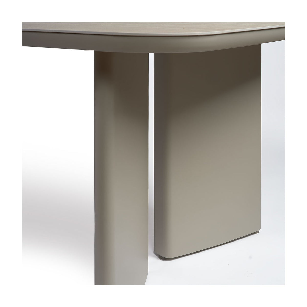 Mesa de comedor de exterior de aluminio y porcelánico 240 Cambados