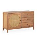 Aparador de madera de cedro y ratán Moguer