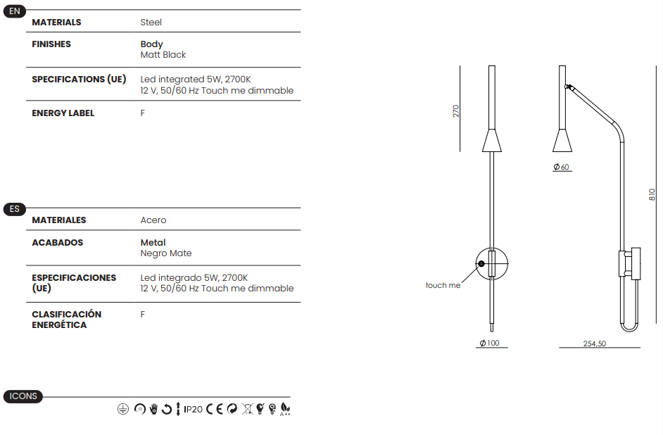 Aplique de Pared Lyb - A1274