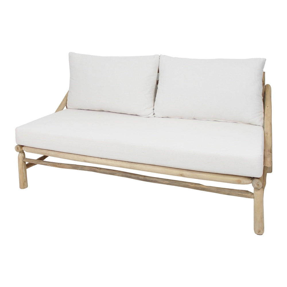 Banco de madera con cojines Arneb