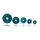Set de 5 discos decorativos de piedra azul Lapislázuli