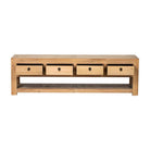 Piecero natural de olmo con 4 cajones Hongzhen