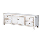 Piecero blanco de olmo con 4 cajones y 2 puertas Kailing