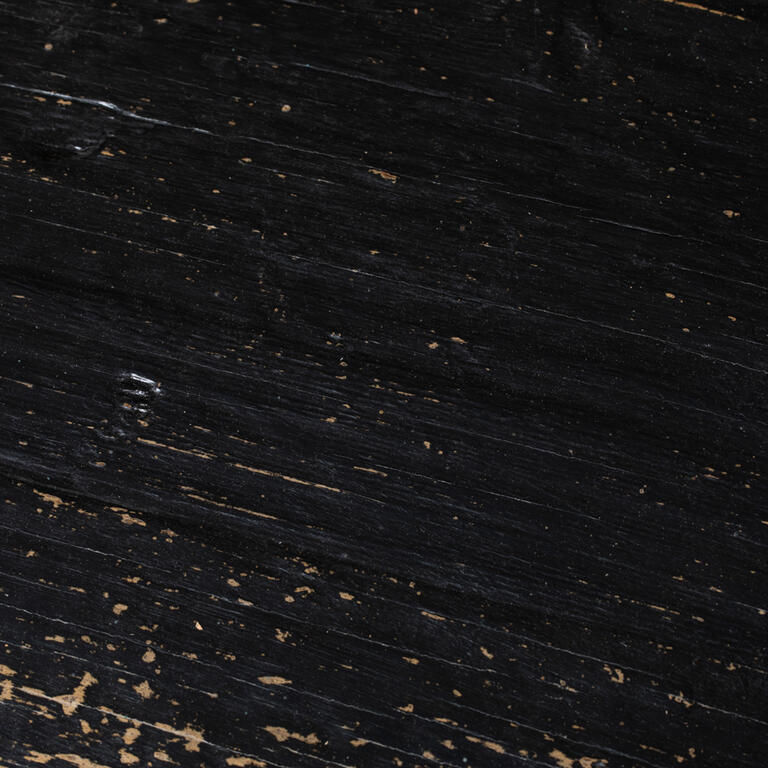 Piecero negro de pino con 6 puertas Carbonero