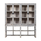 Vitrina gris de pino con 4 puertas Guadalope