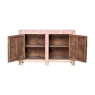 Cómoda antigua rosa de pino con 2 puertas Mingrui