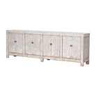 Cómoda gris de pino con 8 puertas Wenfeng