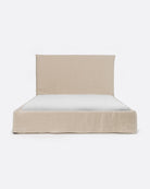 Cama con funda de lino Grazalema