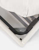Cama con funda de lino Grazalema