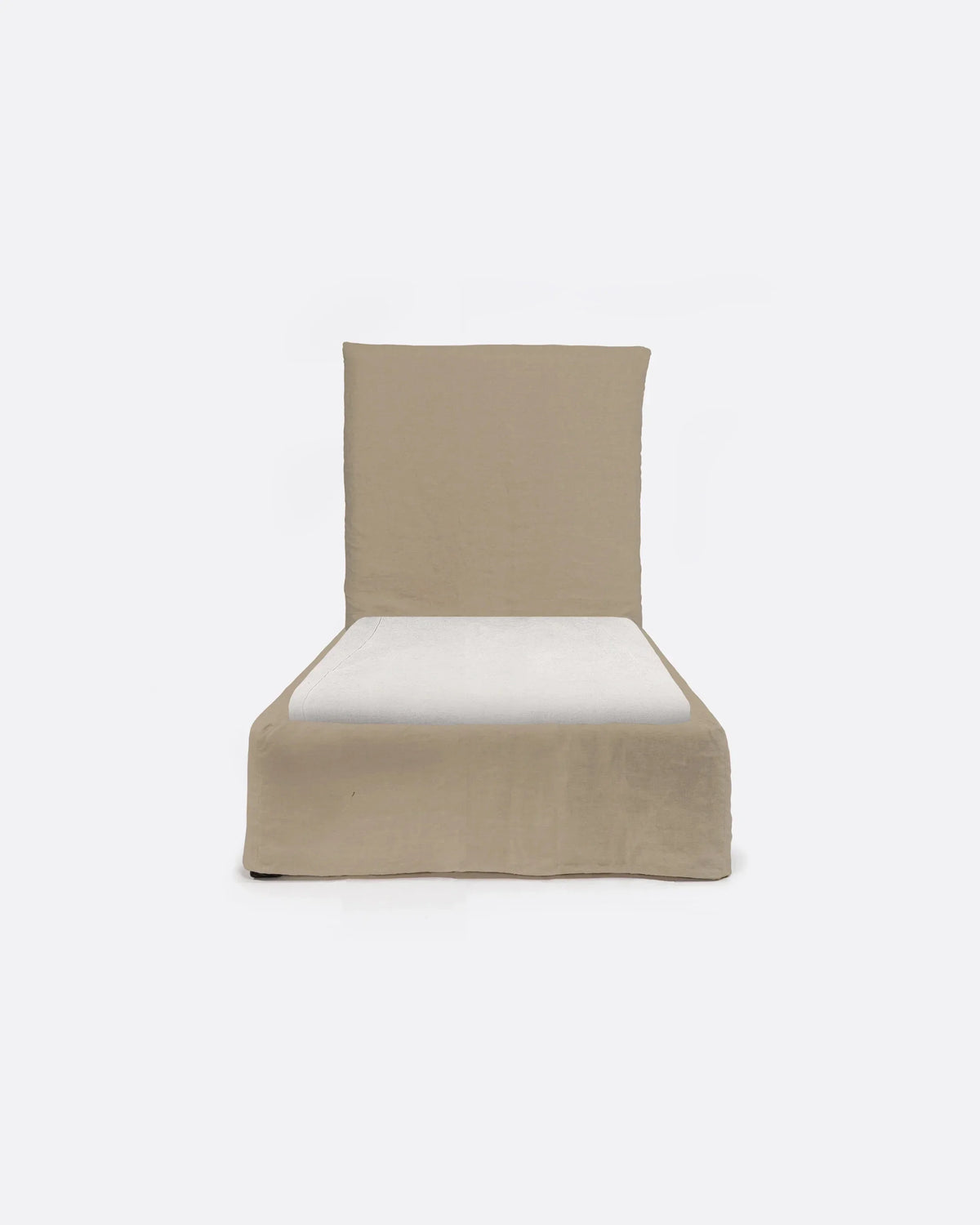 Cama con funda de lino Grazalema