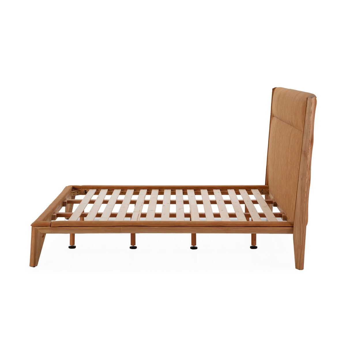 Cama de madera y piel sintética Marvão