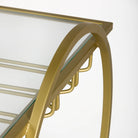 Camarera de cristal y metal Imola