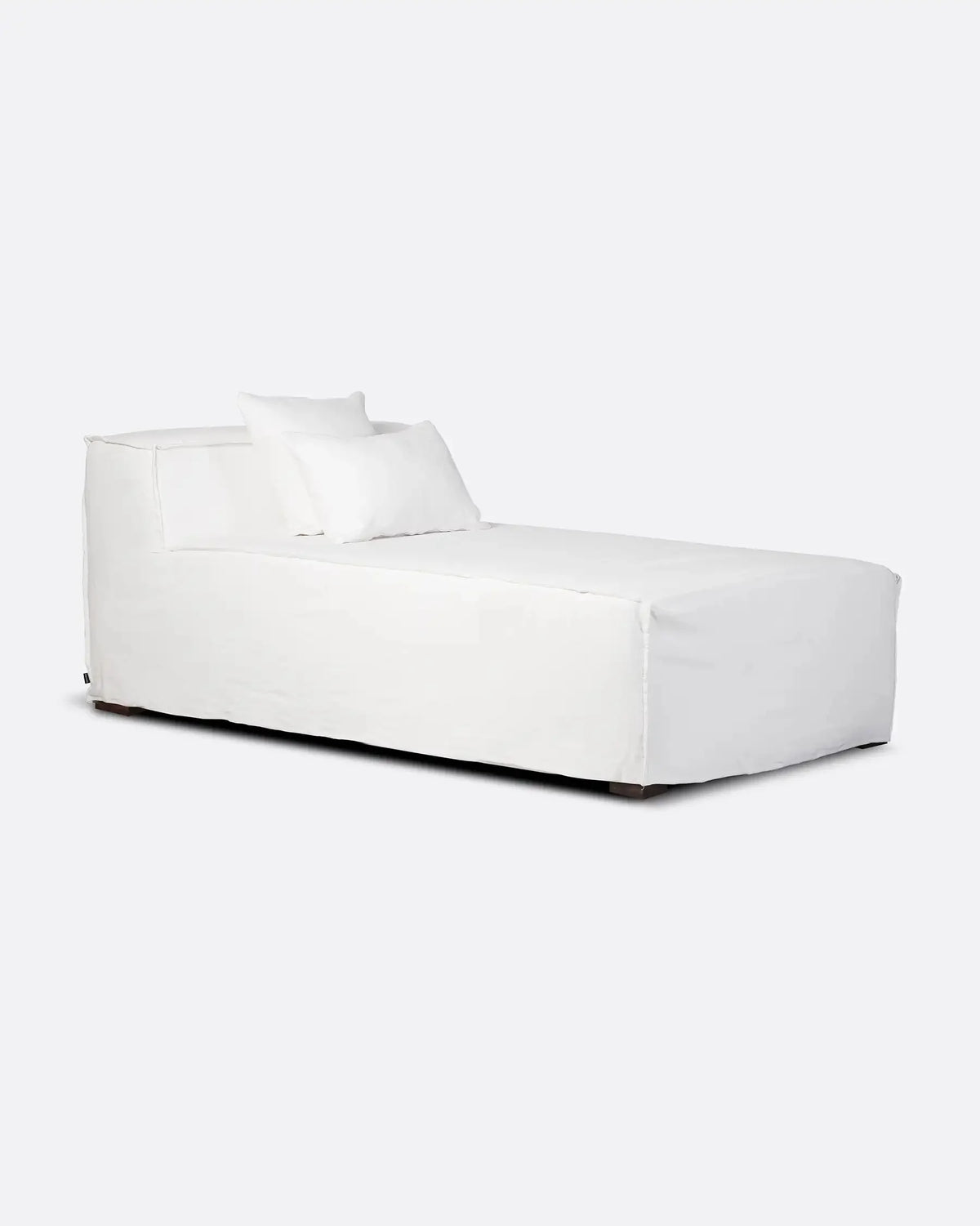 Chaise longue con funda de lino Setenil