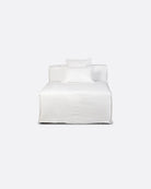 Chaise longue con funda de lino Setenil