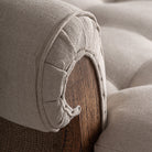 Chaise longue de mindi y lino crema Garrobo