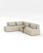 Chaise longue derecha de olefina reciclada Nora