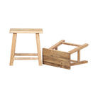 Set de 4 taburetes naturales de olmo Fanglian