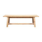 Mesa de comedor antigua natural de olmo 245 cm Lingyun