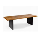 Mesa de comedor de roble macizo y hierro Villanueva
