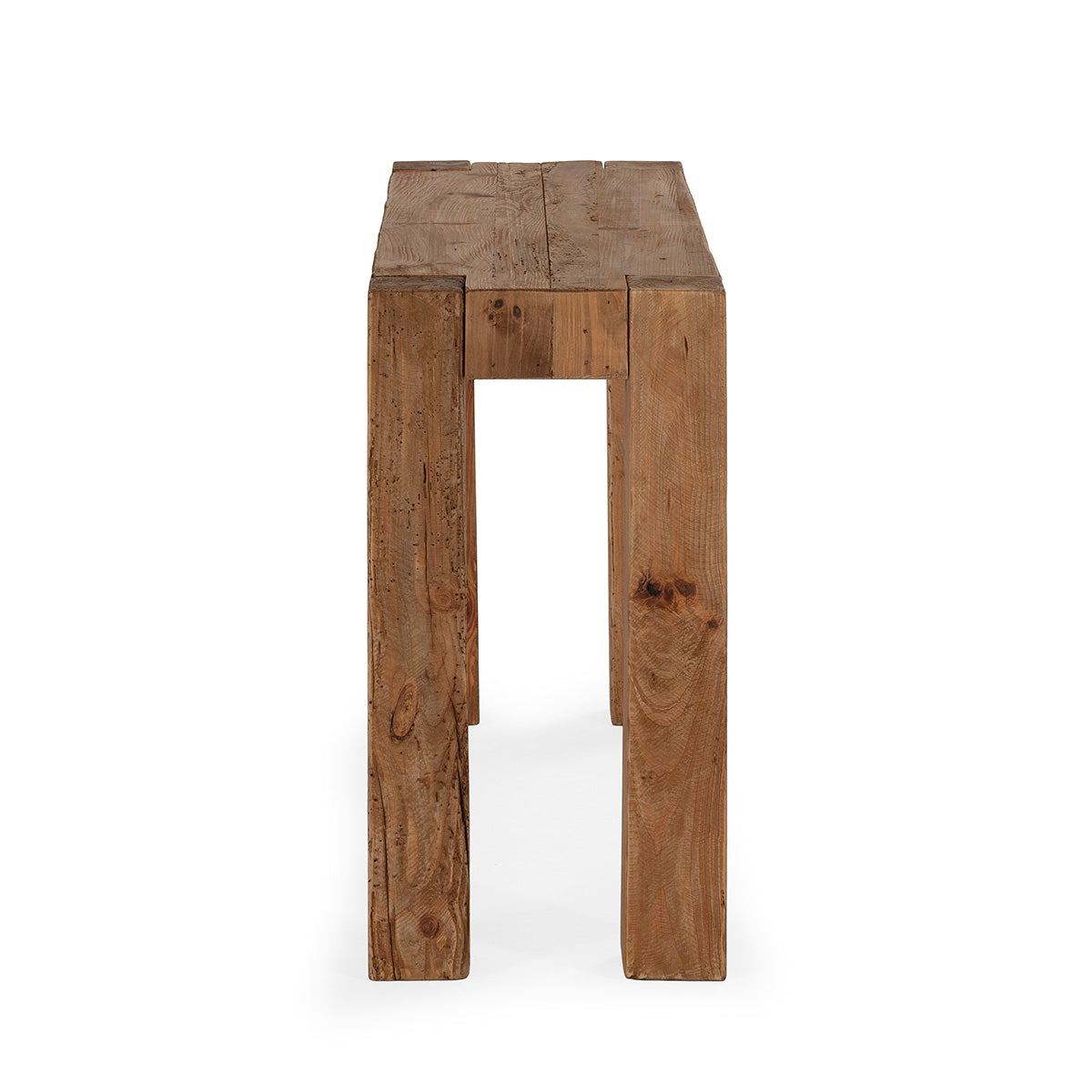 Consola de madera de pino recuperado Monza