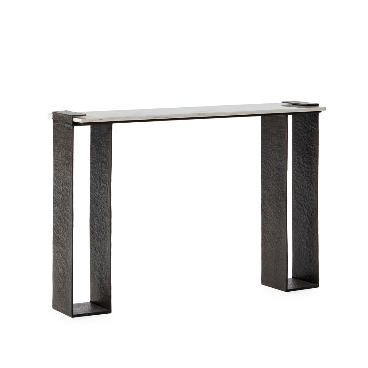 Consola de metal y mármol Sezze
