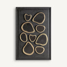 Cuadro de DM negro y hierro dorado Gangi