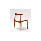 Silla de fresno y polipiel blanca Jubrique