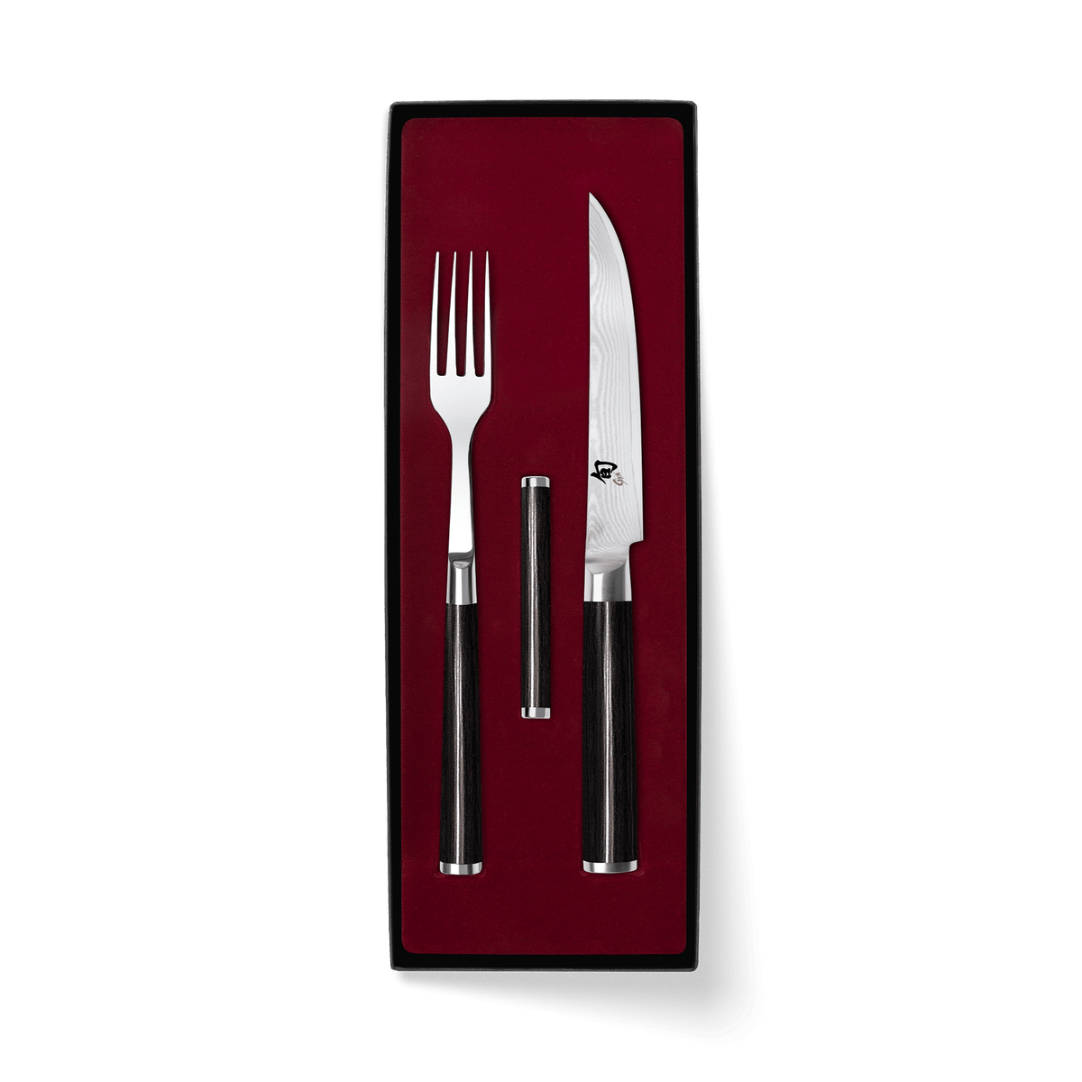 Set de cubiertos Kai Shun Classic con cuchillo chuletero y tenedor